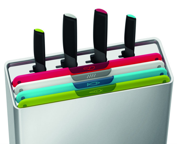 Joseph Joseph Folio Icon Plus 8 Piece Knife & Board Set - Cafe Supply