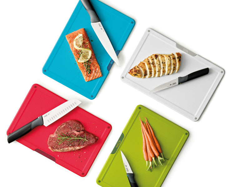 Joseph Joseph Folio Icon Plus 8 Piece Knife & Board Set - Cafe Supply
