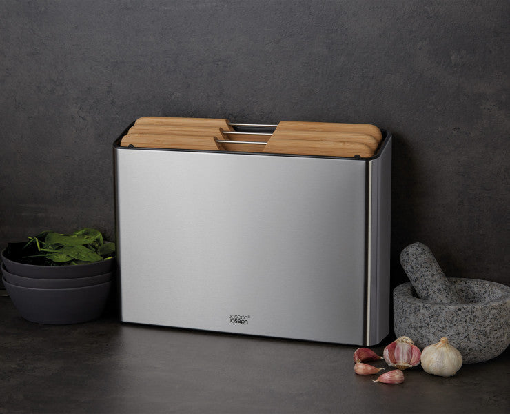 Joseph Joseph Folio Steel Bamboo 3 Piece Board Set - Cafe Supply