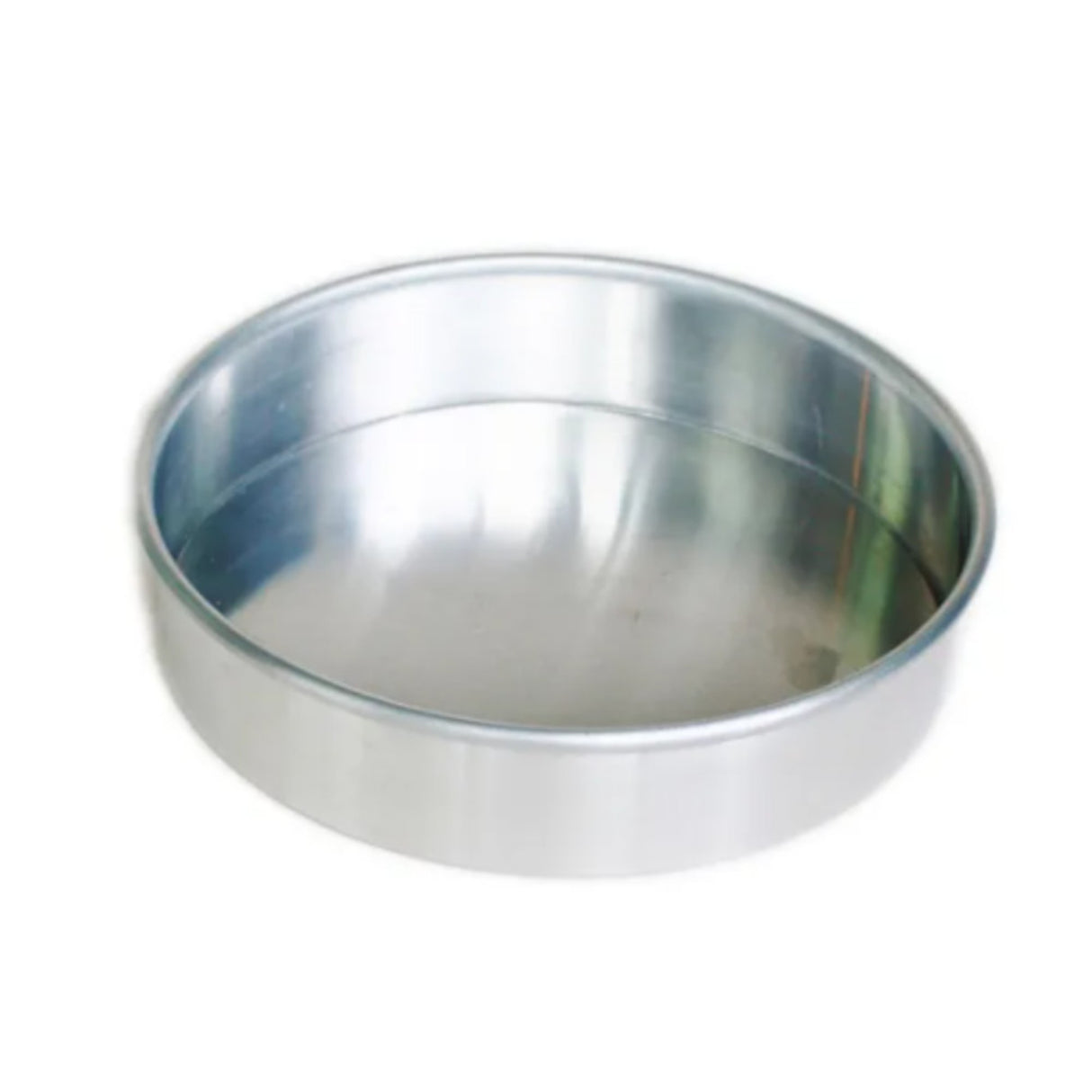 178x50mm Round Aluminium Solid Cake Pan - Cafe Supply