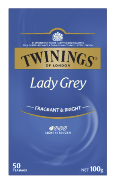 Twinings Lady Grey Tea Bags 50pk - Cafe Supply