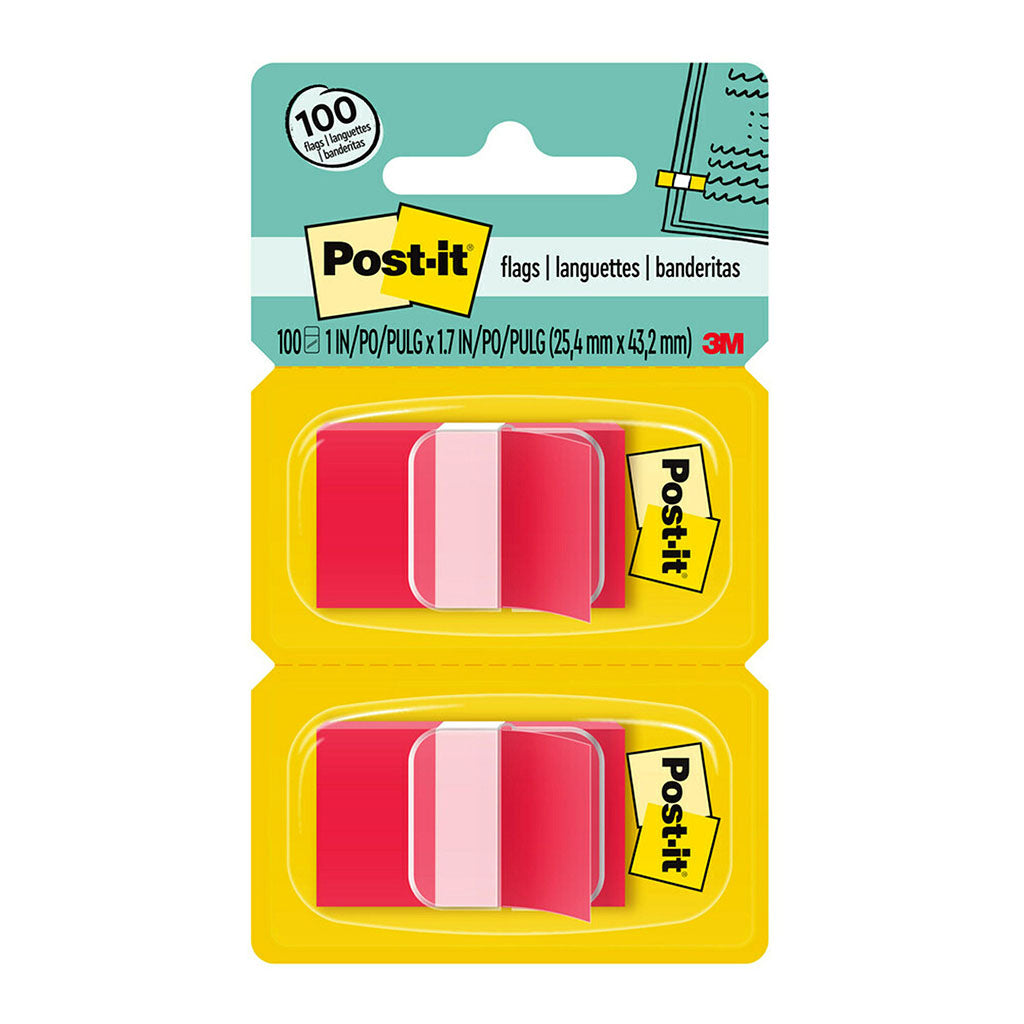 Post-it Flags 680-RD2 25x43mm Red, Pack of 2 - Cafe Supply