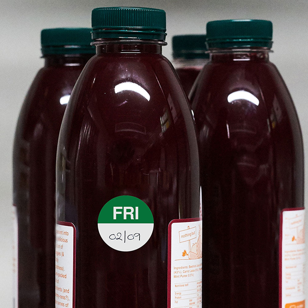 Avery Labels Friday Round Day 24mm Green White 1000 Roll - Cafe Supply