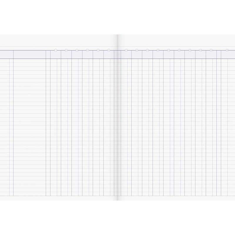 Milford A4 16 Money Column 26 Leaf Limp Analysis Book - Cafe Supply