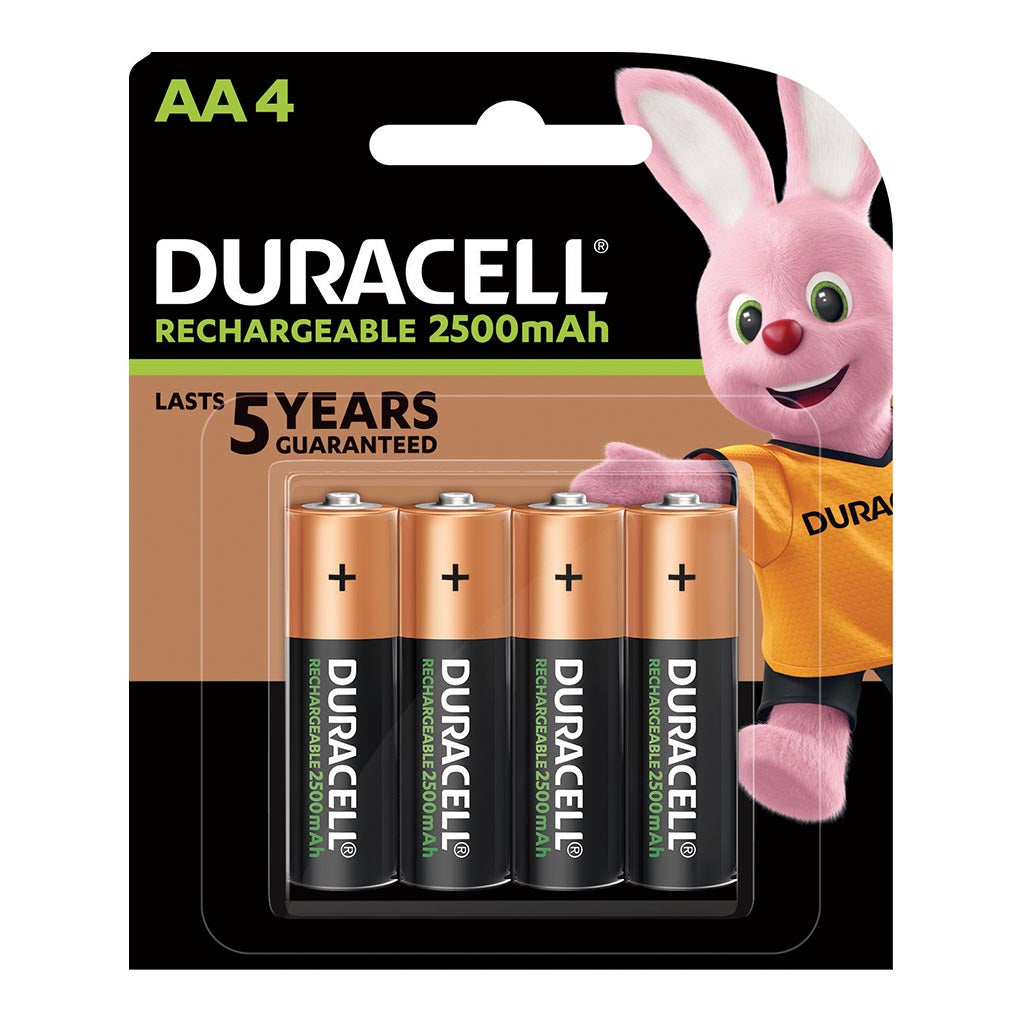 Duracell Rechargeable AA Battery, Pack of 4 - Cafe Supply