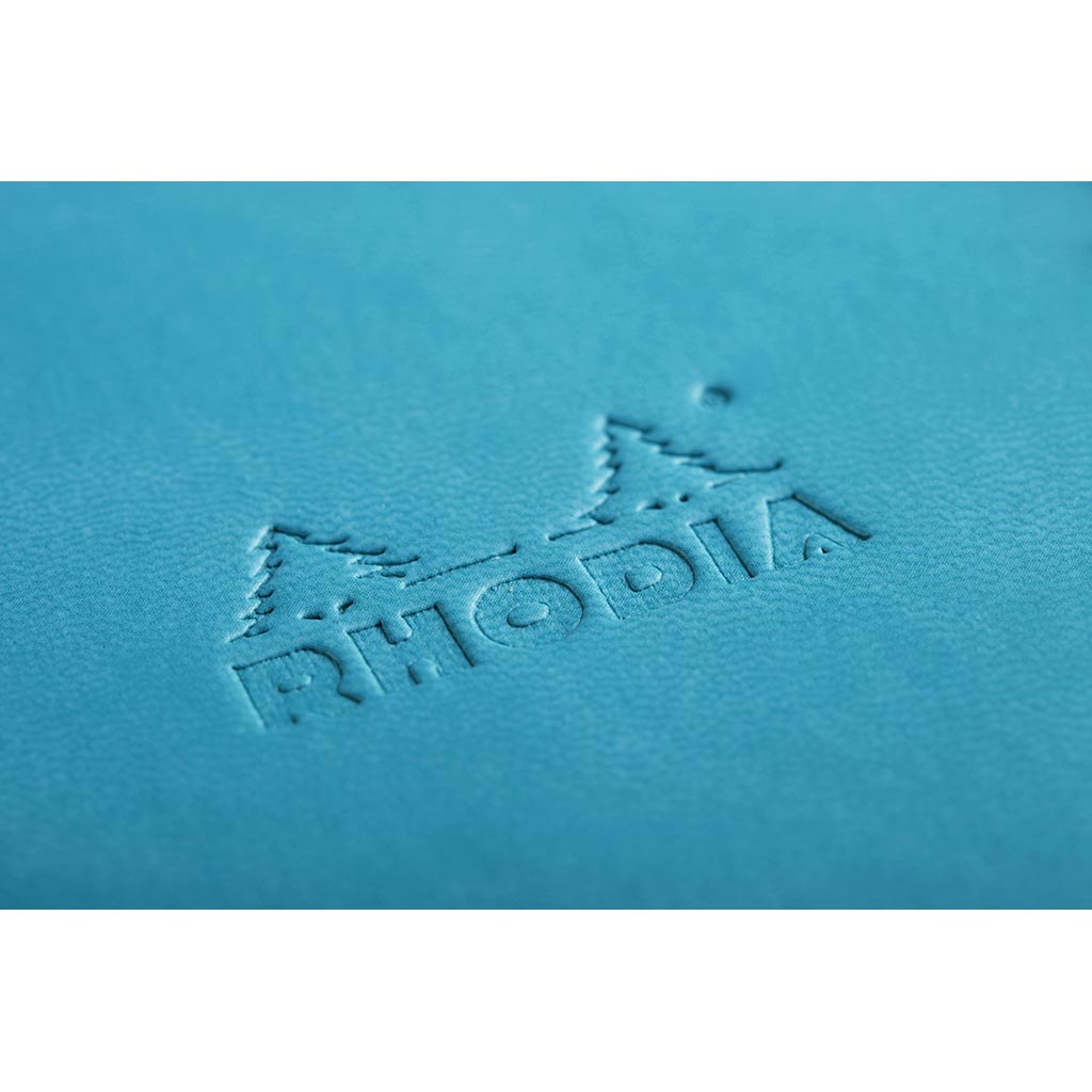 Rhodiarama Hardcover Notebook Pocket Lined Turquoise - Cafe Supply