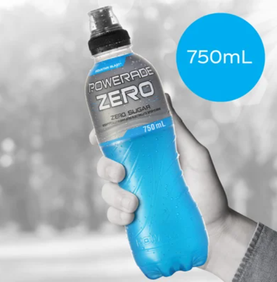 Powerade Zero Mountain Blast Sports Drink 750ml - Cafe Supply