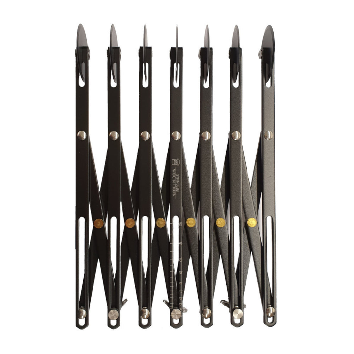 Expandable Dough 7 Wheel 55mm Teflon Coated - Cafe Supply