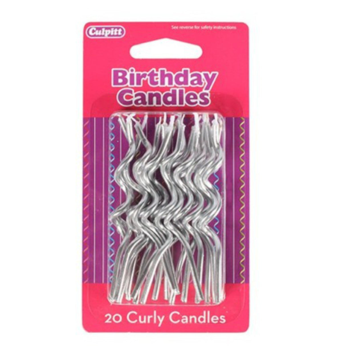 Candle Spiral Silver (20) - Cafe Supply