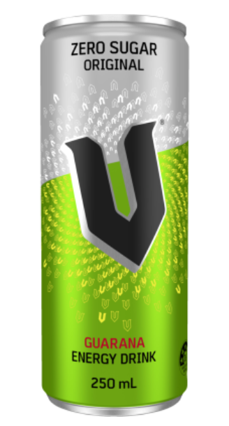 V Zero Sugar Original Guarana Energy Drink 250ml - Cafe Supply
