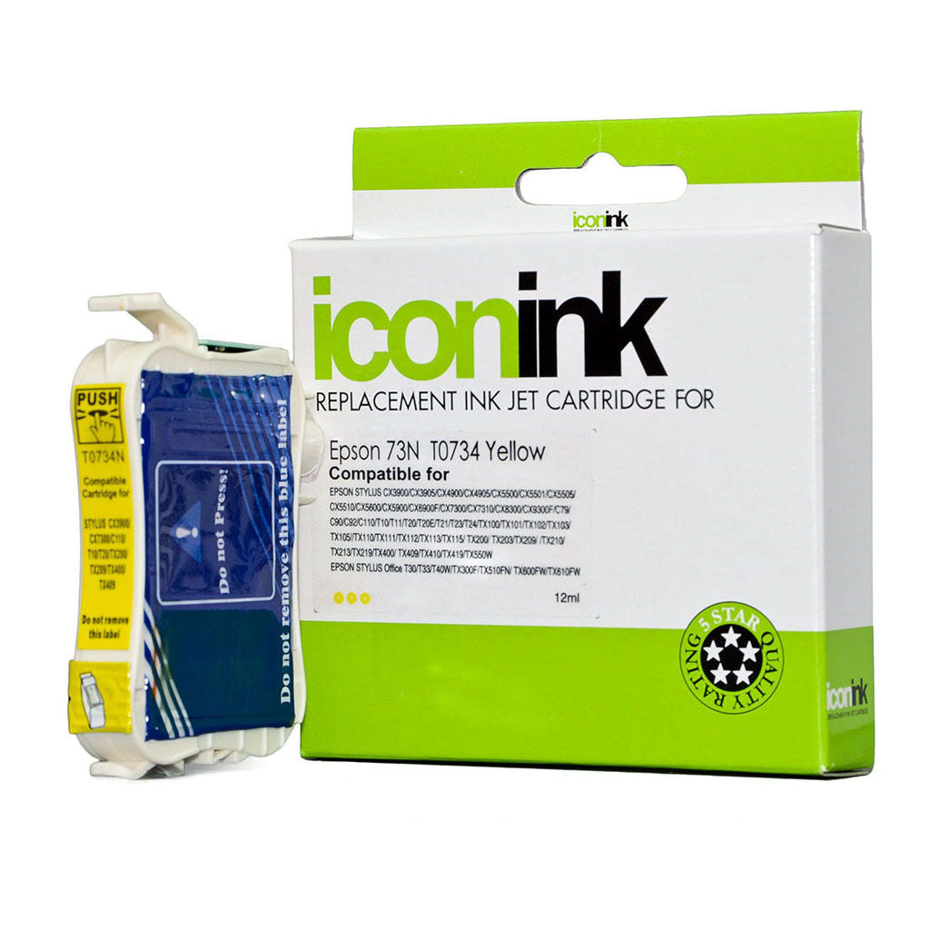 Icon Compatible Epson 73N Yellow Ink Cartridge - Cafe Supply
