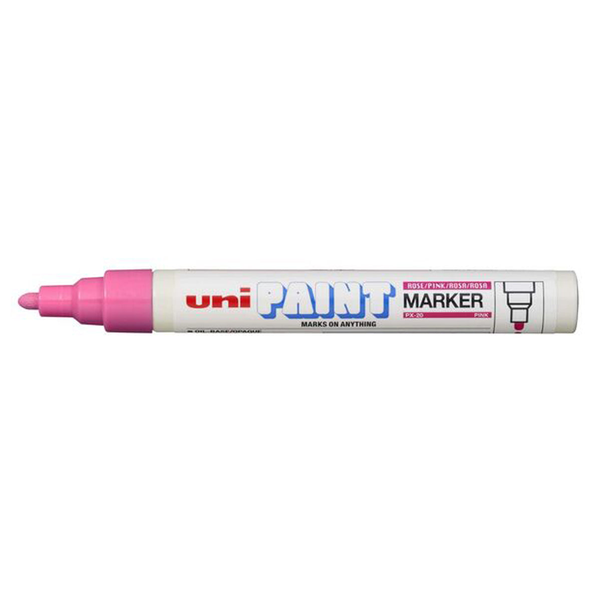 Uni Paint Marker 2.8mm Bullet Tip Pink PX-20 - Cafe Supply