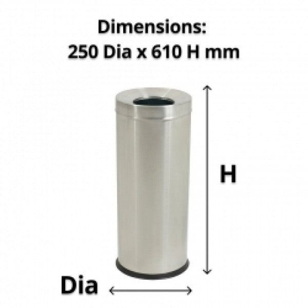 Compass 28L Stainless Steel Tidy Bin - Cafe Supply