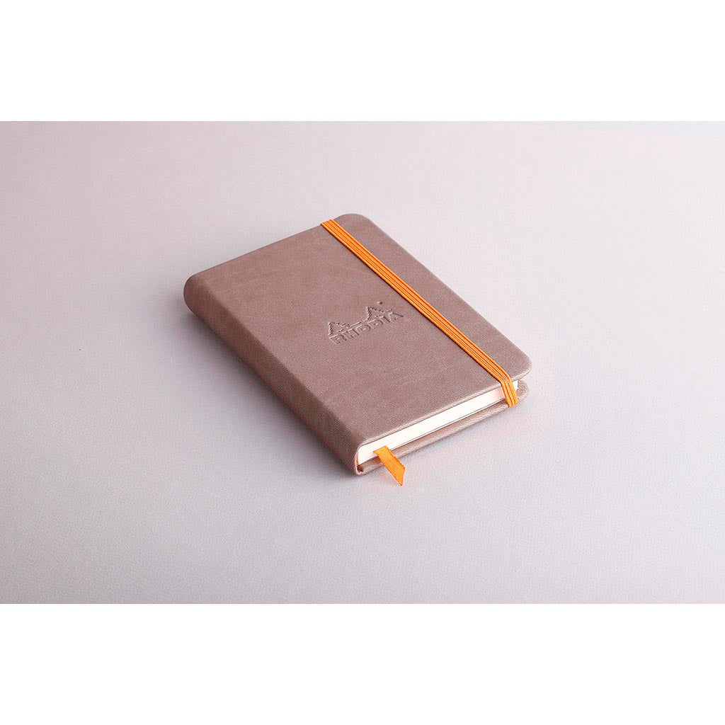 Rhodiarama Hardcover Notebook Pocket Lined Taupe - Cafe Supply