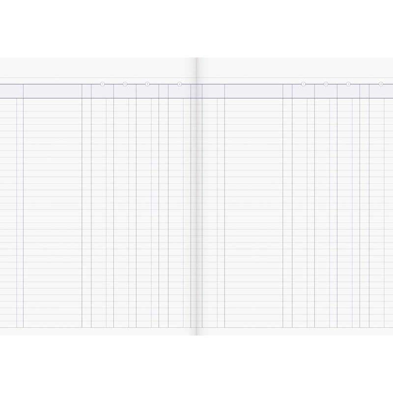 Milford A4 4 Money Column 26 Leaf Limp Account Book - Cafe Supply