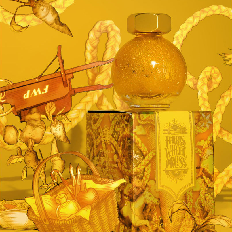 Ferris Wheel Press Fountain Pen Ink Ferritales Plaited Gold Tress 20ml - Cafe Supply