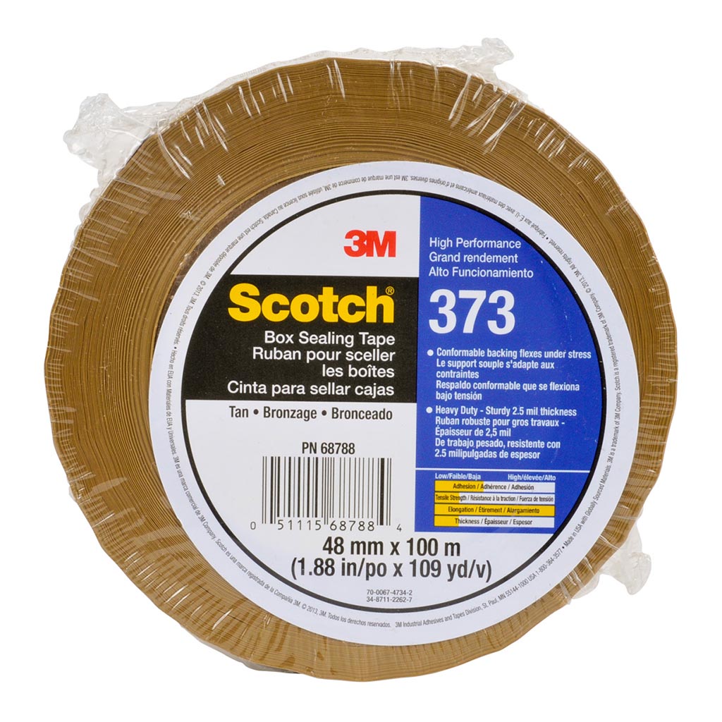 Scotch Packaging Tape 373 High Performance Tan 48mm x 100m INDENT ONLY - Cafe Supply