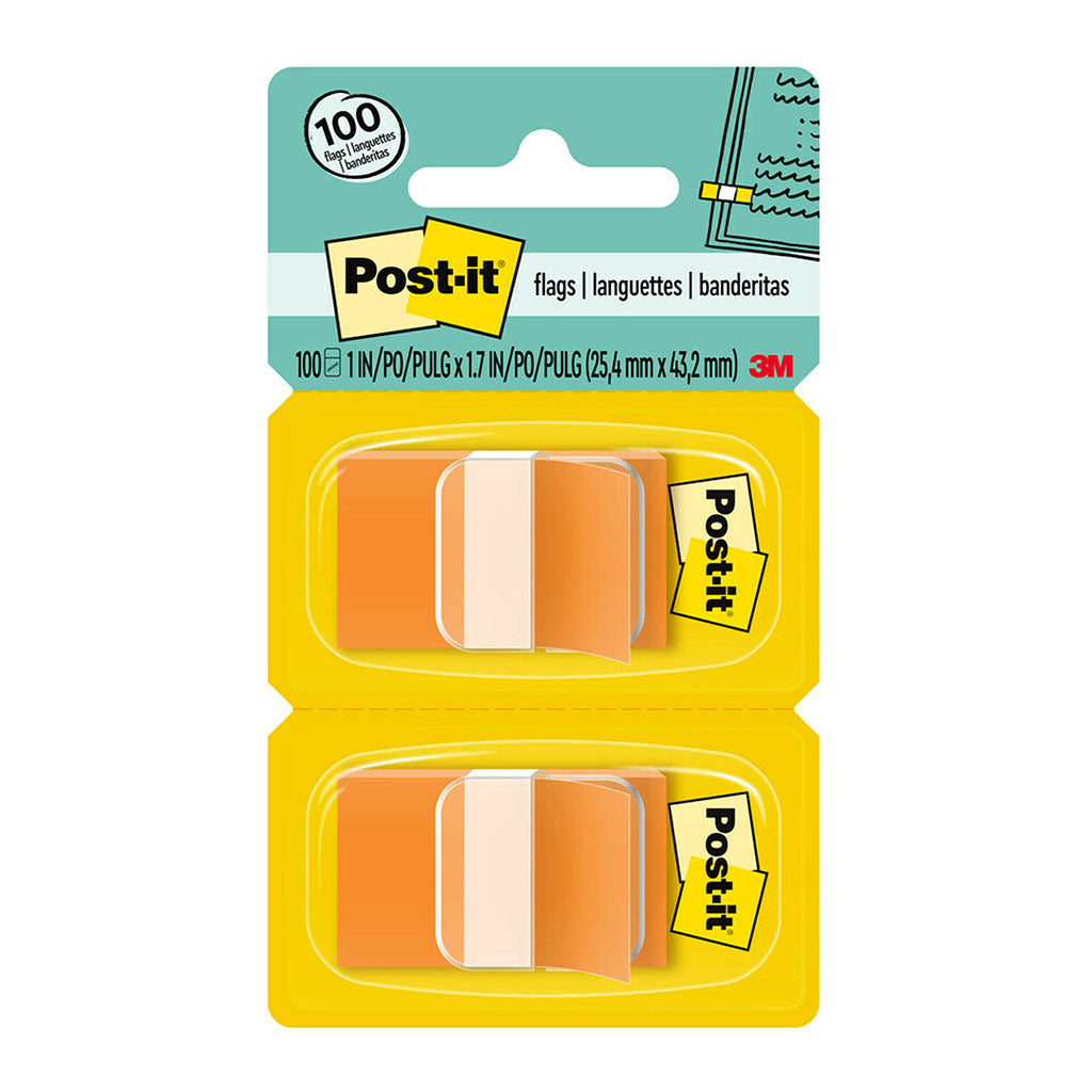 Post-it Flags 680-OE2 25x43mm Orange, Pack of 2 - Cafe Supply
