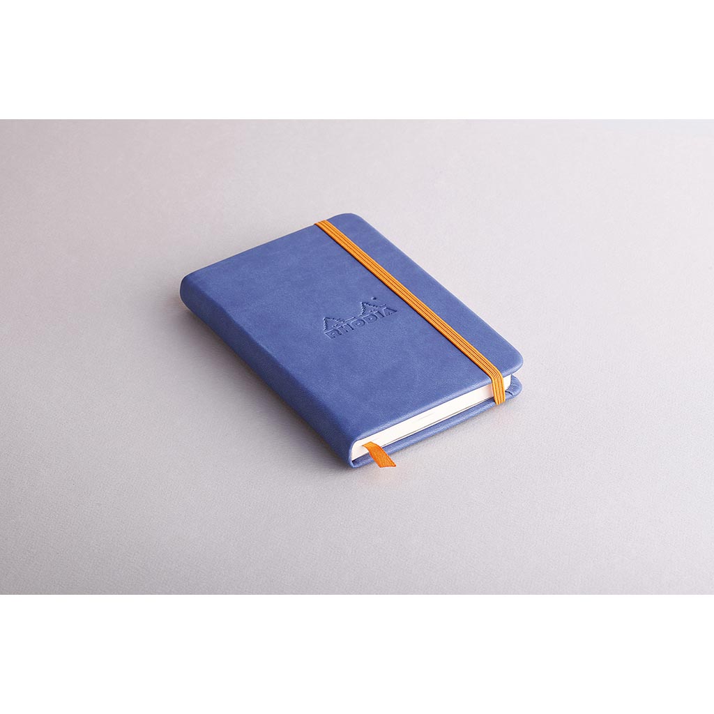 Rhodiarama Hardcover Notebook Pocket Lined Sapphire - Cafe Supply