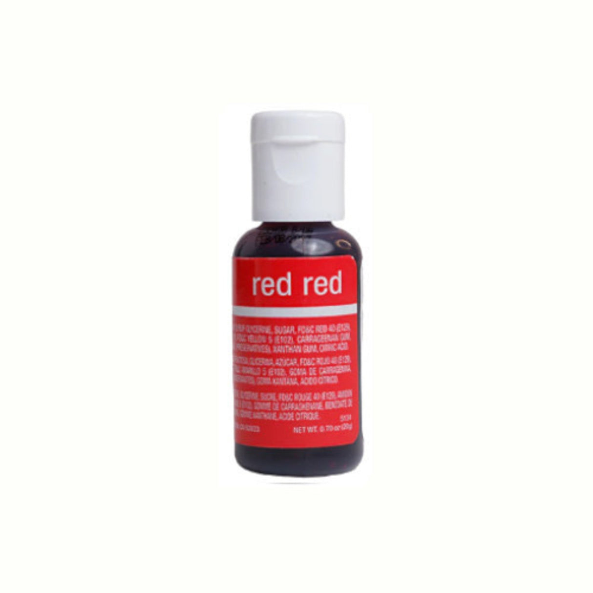 Chefmaster Liqua Gel Red Red .70oz Bottle - Cafe Supply