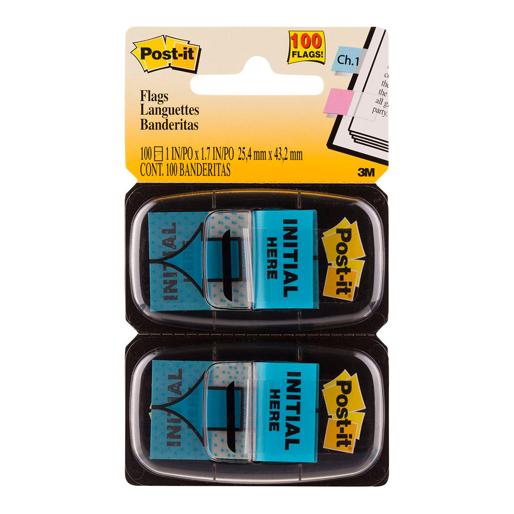 Post-it Flags 680-IH2 25x43mm Initial Here, Pack of 2 - Cafe Supply