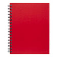 Icon Spiral Notebook A5 Hard Cover Red 200 pg - Cafe Supply