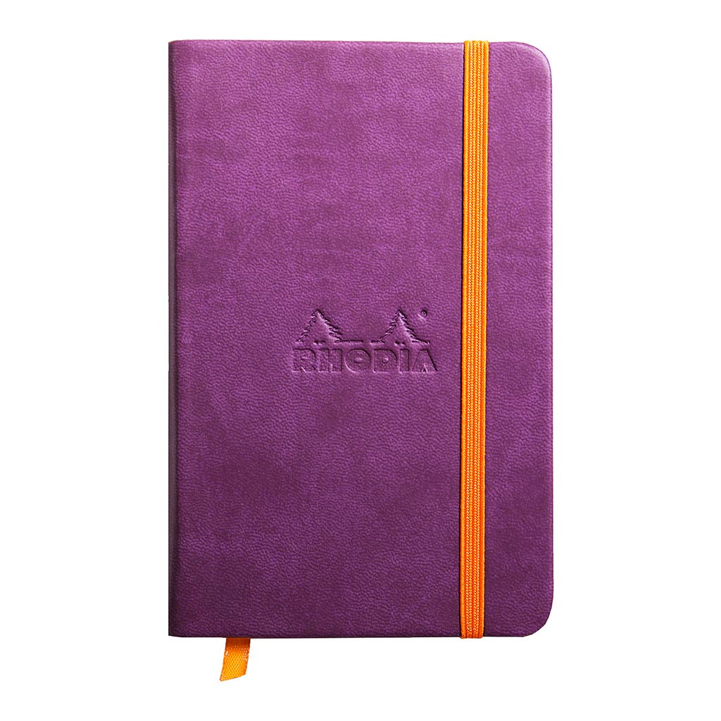 Rhodiarama Hardcover Notebook Pocket Lined Purple - Cafe Supply