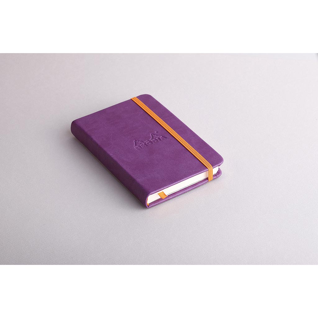 Rhodiarama Hardcover Notebook Pocket Lined Purple - Cafe Supply