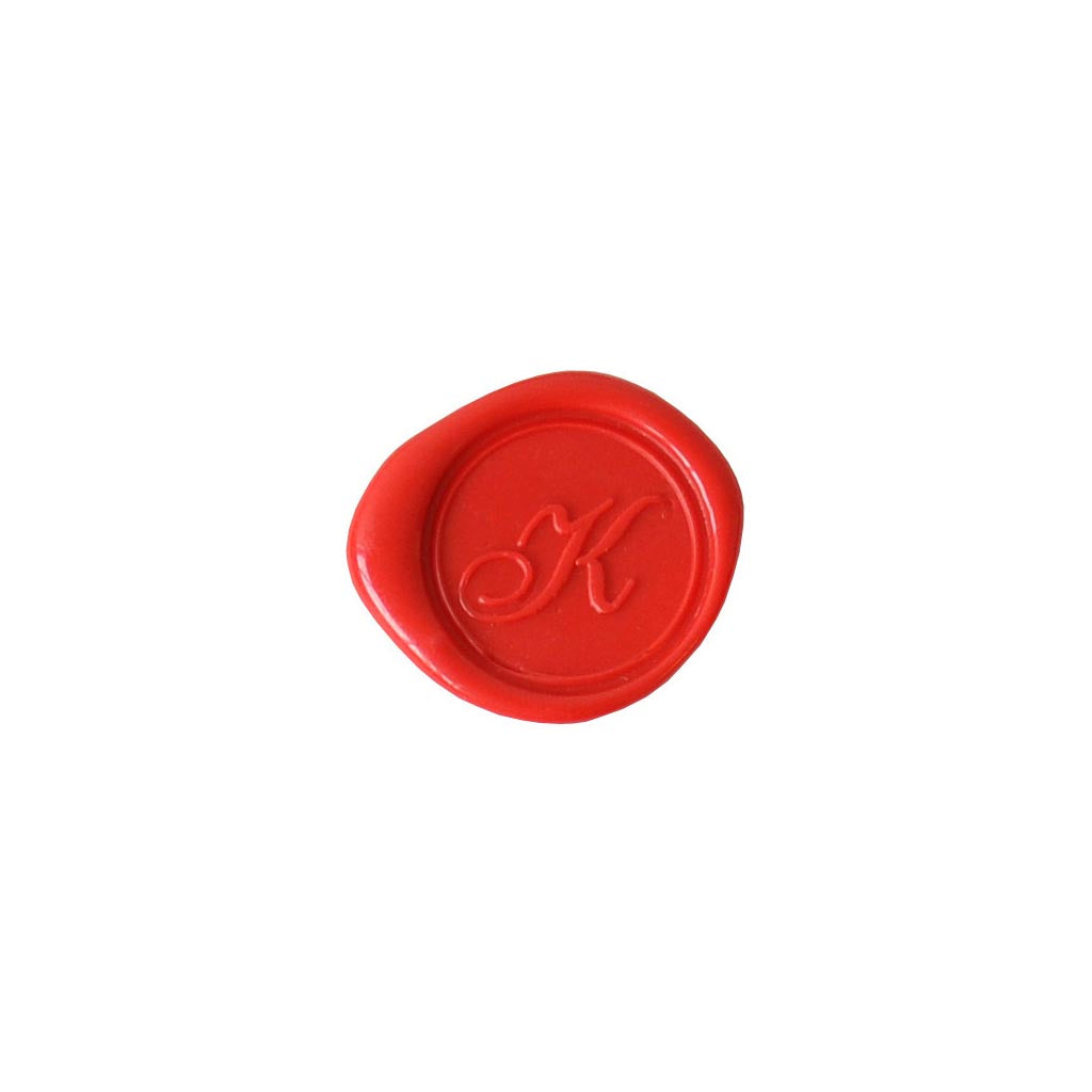 Herbin Wooden Handle Round Seal Copperplate K - Cafe Supply