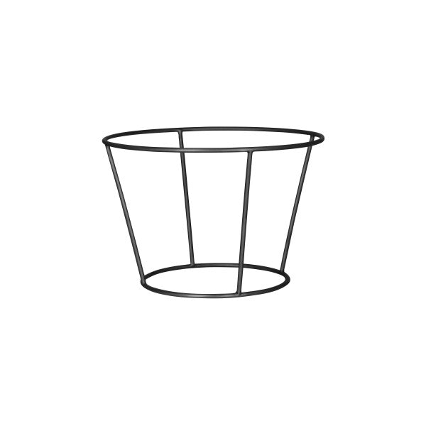 Chef Inox Round Riser Stainless Steel 195x285x190mm Matt Black - Cafe Supply