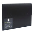 OSC Eco Document Wallet A4 Domed Closure Black - Cafe Supply