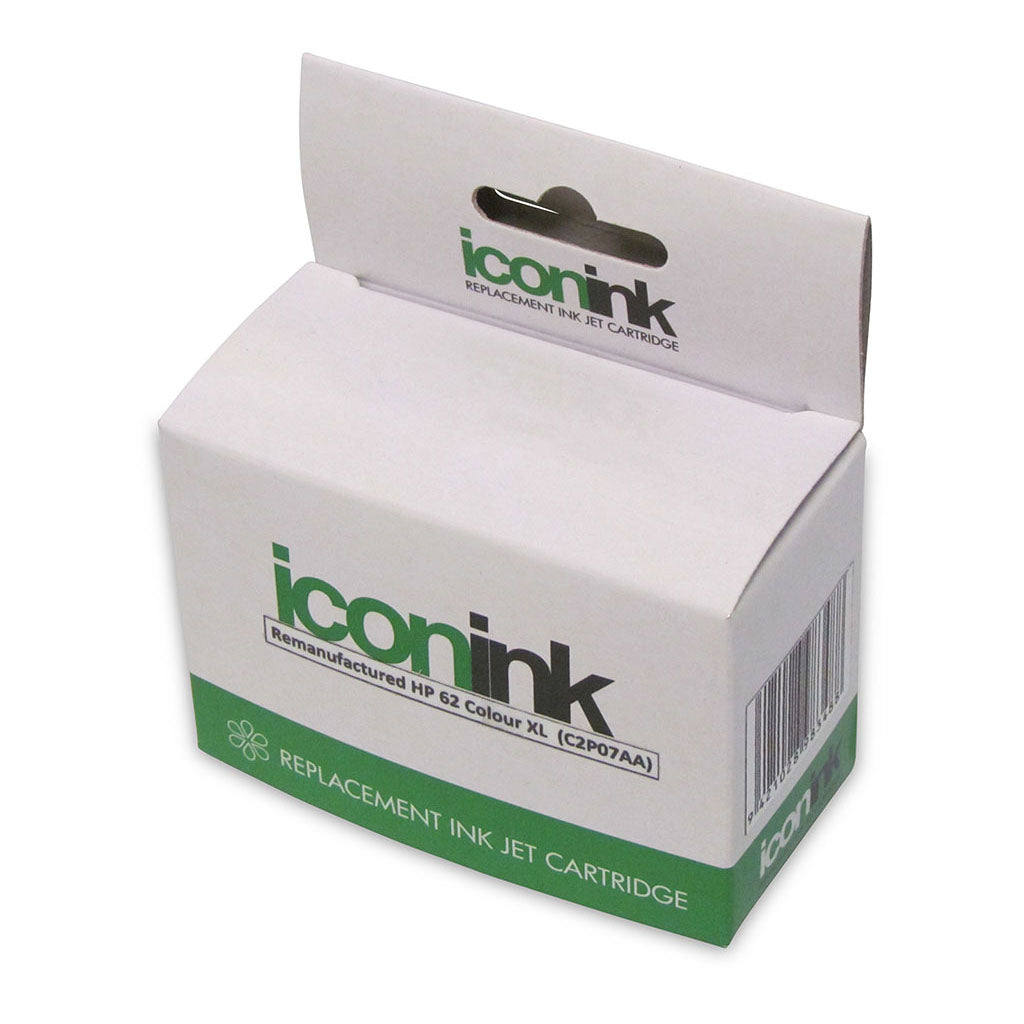 Icon Remanufactured HP 62 Colour XL Ink Cartridge (C2P07AA ) - Cafe Supply