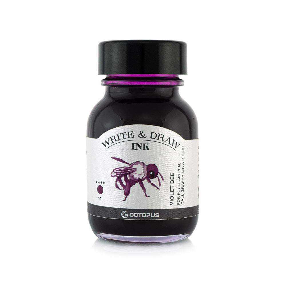 Octopus Fluids Write and Draw Ink 401 Violet Bee 50ml - Cafe Supply