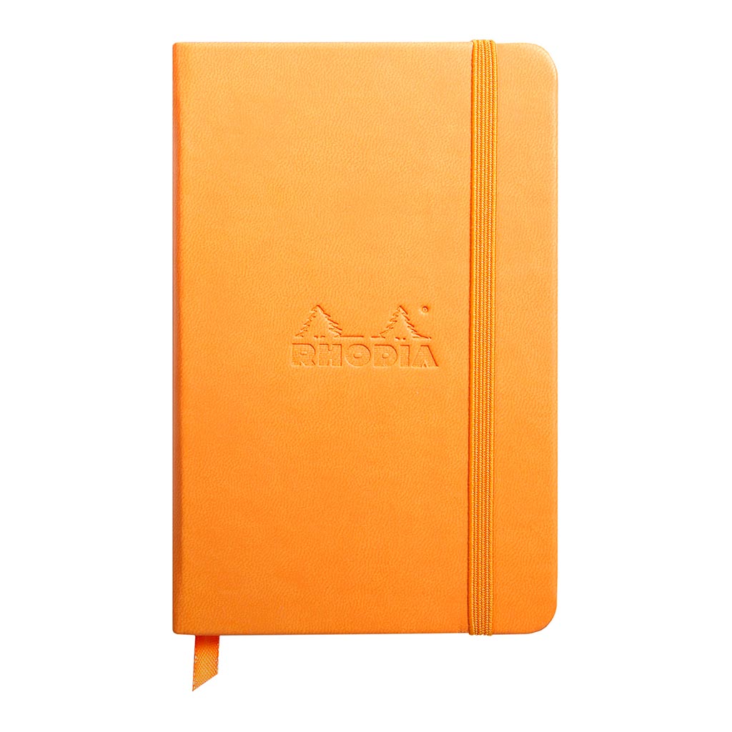Rhodiarama Hardcover Notebook Pocket Lined Orange - Cafe Supply
