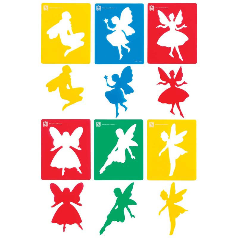 EC Stencil Set Fairies Set of 6 - Cafe Supply