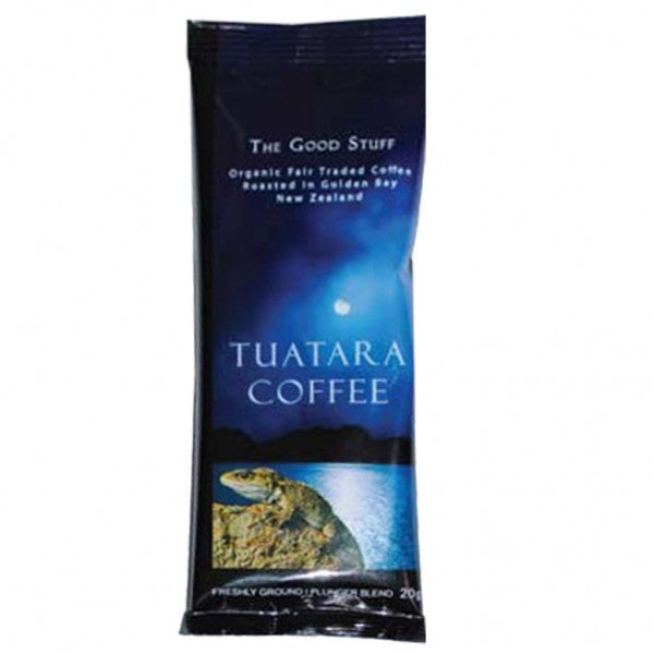 Tuatara Plunger Coffee 20gm Sachet (100) - Cafe Supply