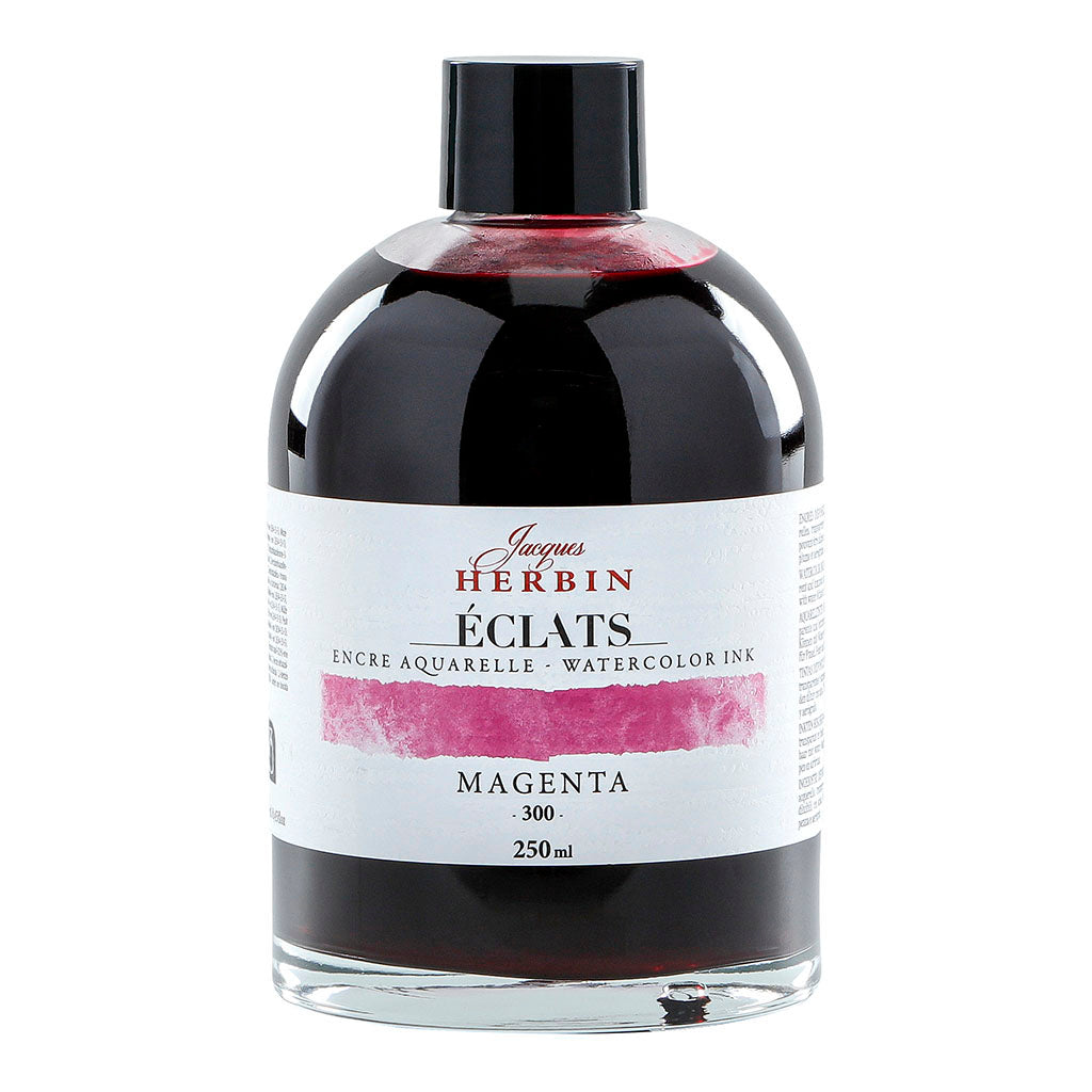 Jacques Herbin Eclats Watercolour Ink 300 Magenta 250ml - Cafe Supply
