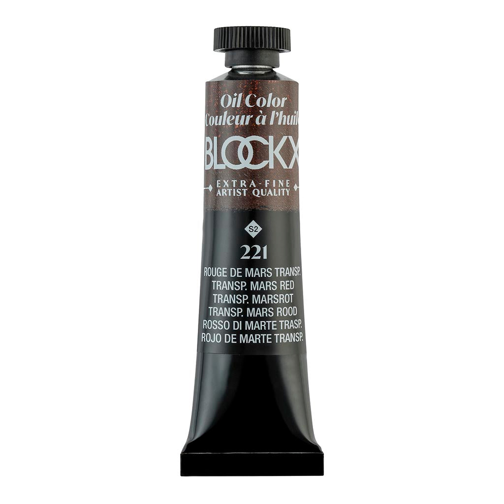 BLOCKX Oil Tube 20ml S2 221 Transparent Mars Red - Cafe Supply