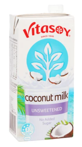 Vitasoy Unsweetened Coconut Milk 1l - Cafe Supply