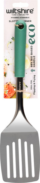 Wiltshire Eco Slotted Stainless Steel Turner - Green - Cafe Supply