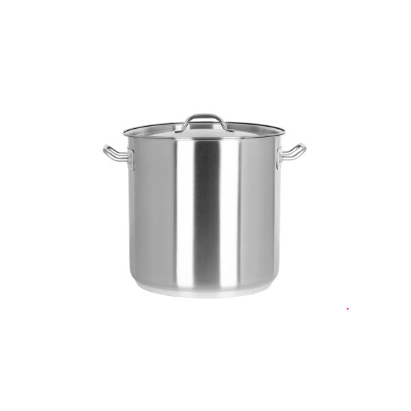 Chef Inox Elite Stockpot with Lid 220x220mm / 8.25Lt - Cafe Supply