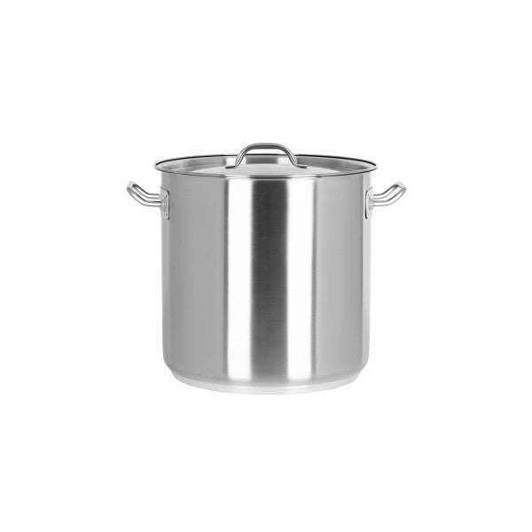 Chef Inox Elite Stockpot with Lid 240x240mm / 10.75Lt - Cafe Supply