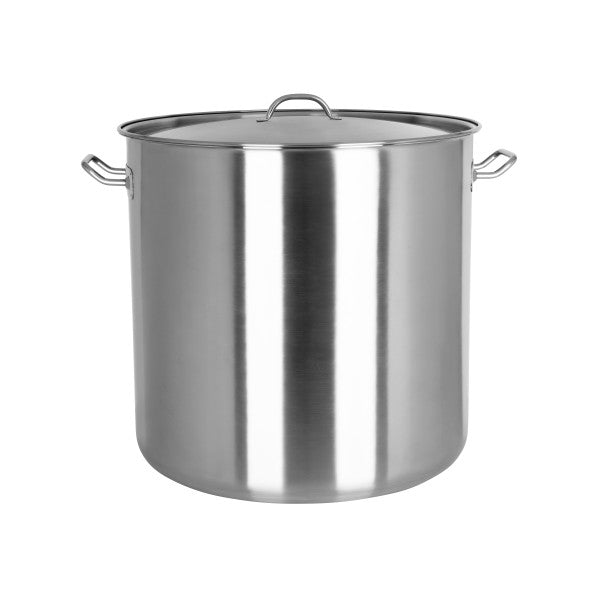 Chef Inox Elite Stockpot with Lid 500x500mm / 98Lt - Cafe Supply