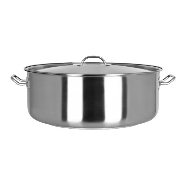 Chef Inox Elite Casserole with Lid 500x190mm / 37Lt - Cafe Supply