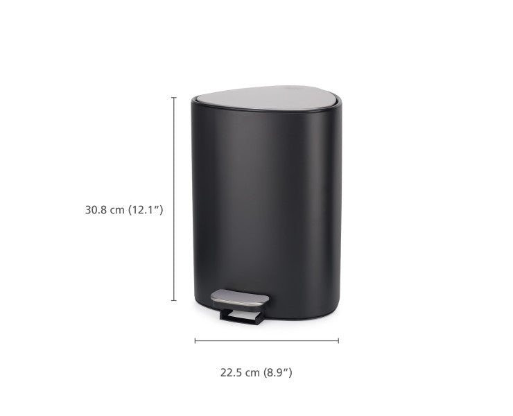 Joseph Joseph Easystore 5L Pedal Bin Matte - Black - Cafe Supply
