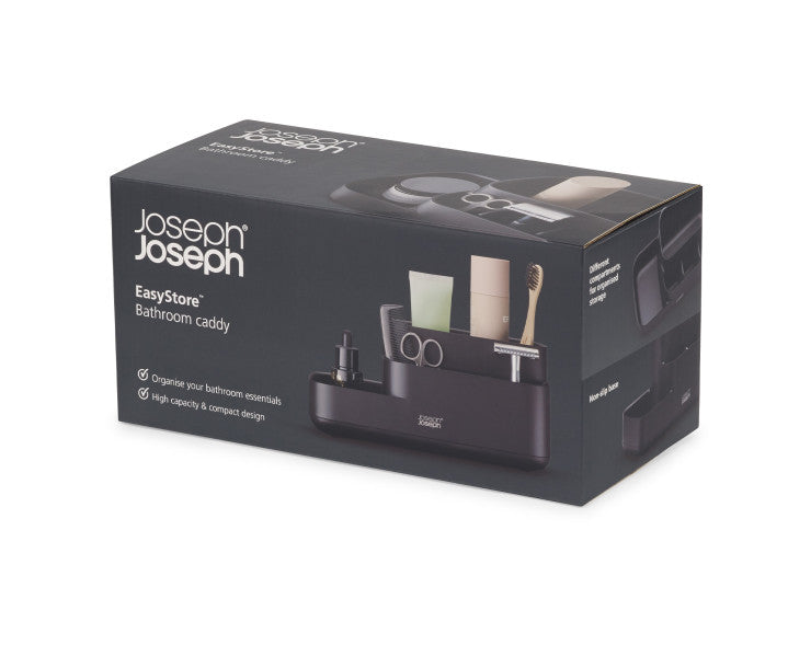 Joseph Joseph Easystore Bathroom Caddy - Black - Cafe Supply