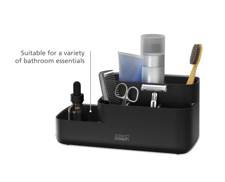 Joseph Joseph Easystore Bathroom Caddy - Black - Cafe Supply