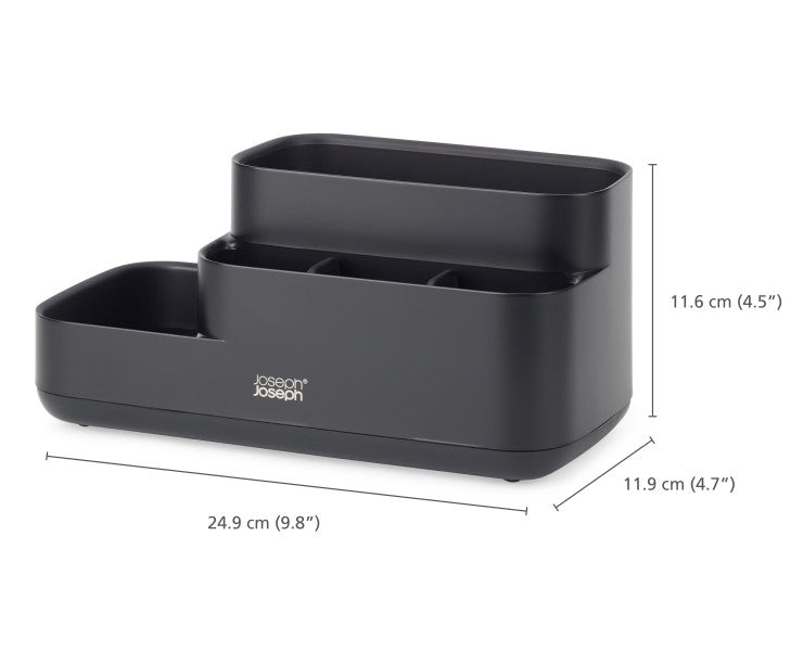 Joseph Joseph Easystore Bathroom Caddy - Black - Cafe Supply