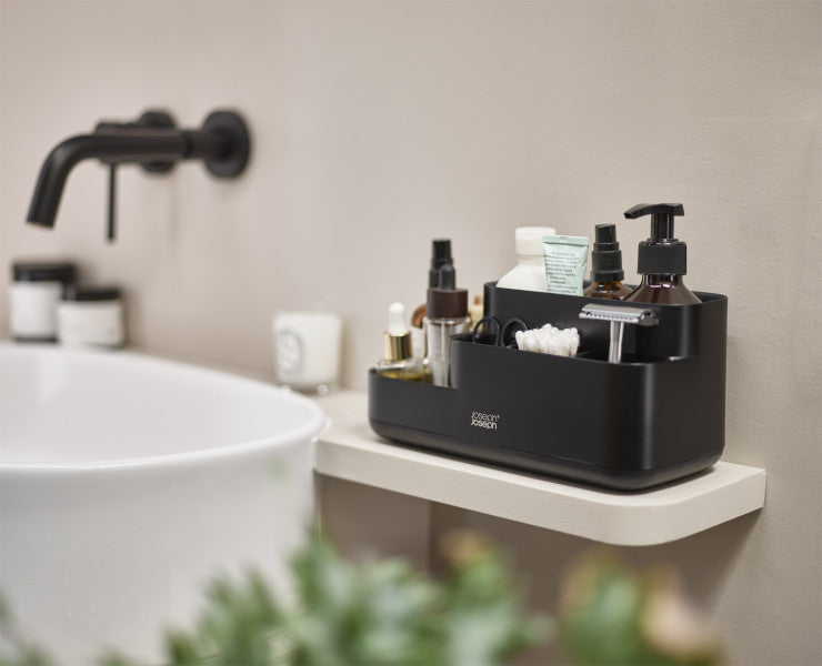 Joseph Joseph Easystore Bathroom Caddy - Black - Cafe Supply