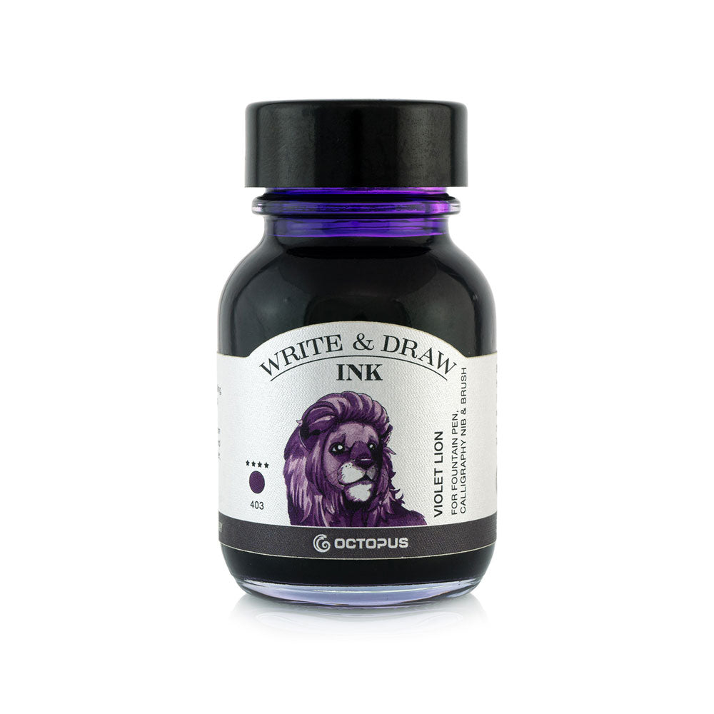 Octopus Fluids Write and Draw Ink 403 Violet Lion 50ml - Cafe Supply